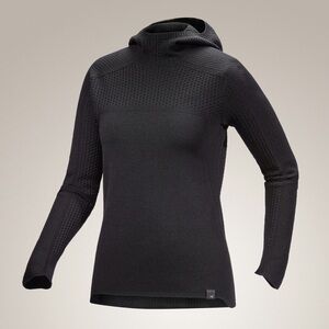 Arc’teryx Hallam Merino Wool Hoody Hoodie Black Size Large